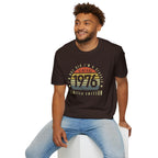Turning 50, Vintage 1976 Unisex Softstyle T-Shirt Unisex Adult T-shirt Australian Printer Birthday Retro