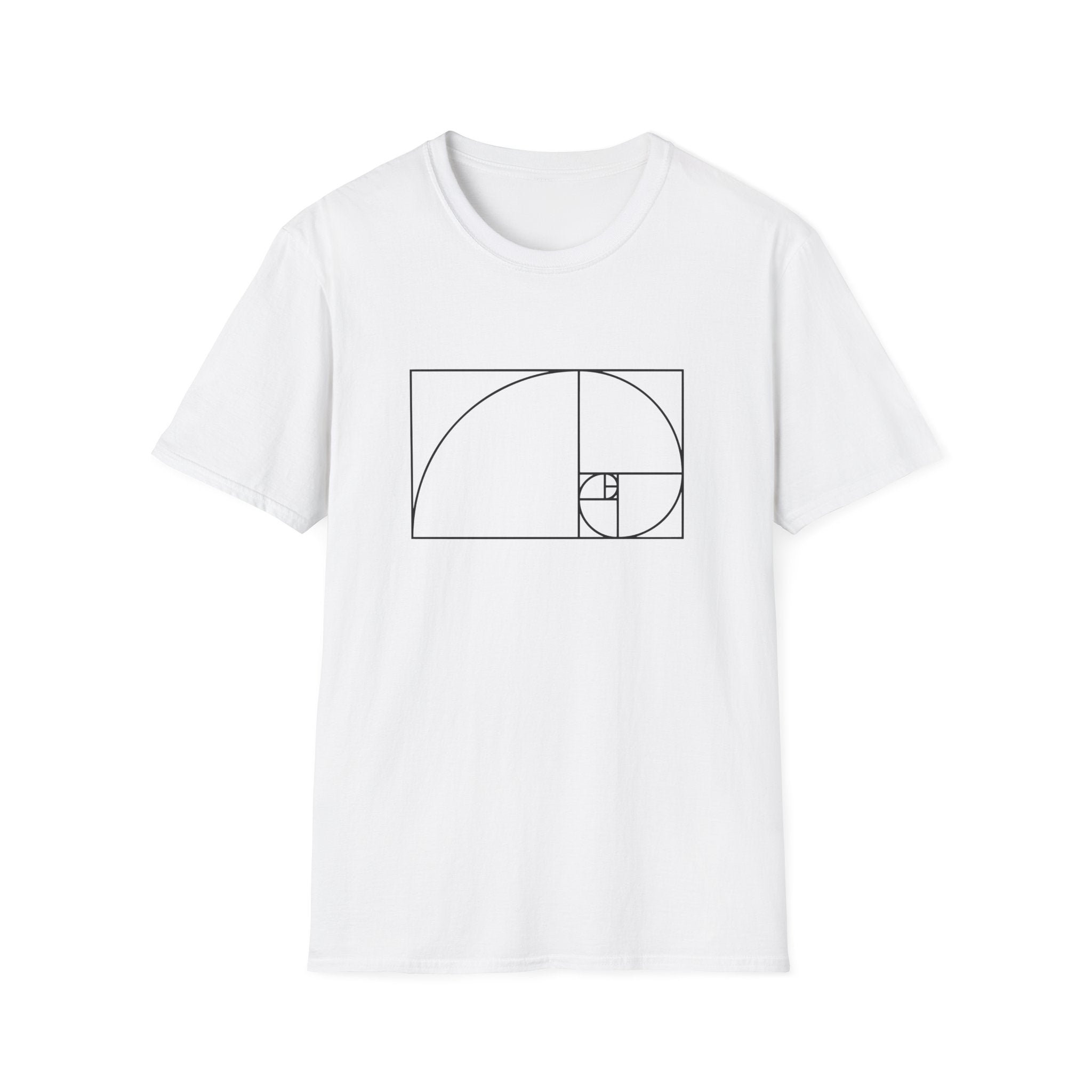 Fibonacci Unisex Softstyle T-Shirt White T-Shirt Australian Printer Maths Science
