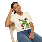 Frog, Social Battery - Unisex Softstyle T-Shirt