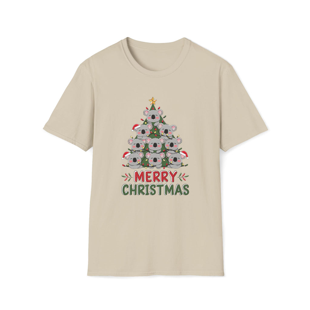 Australian Koala Christmas Tree - Unisex Softstyle T-Shirt