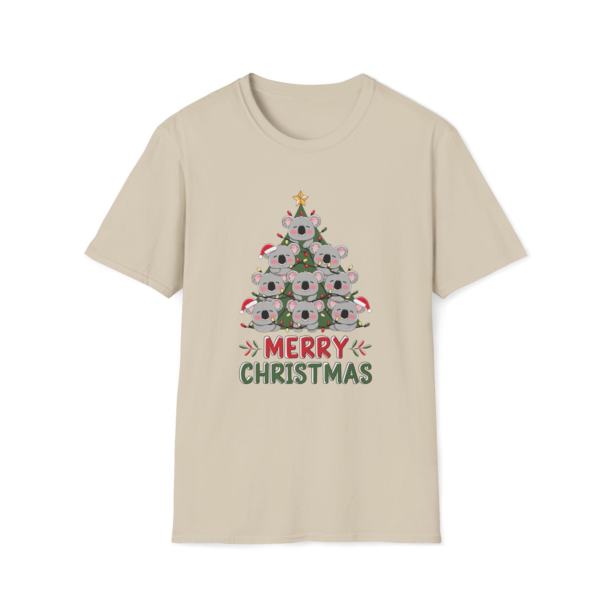 Australian Koala Christmas Tree - Unisex Softstyle T-Shirt