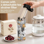 Cat Hello 20oz Tea Tumbler with Carry Handle