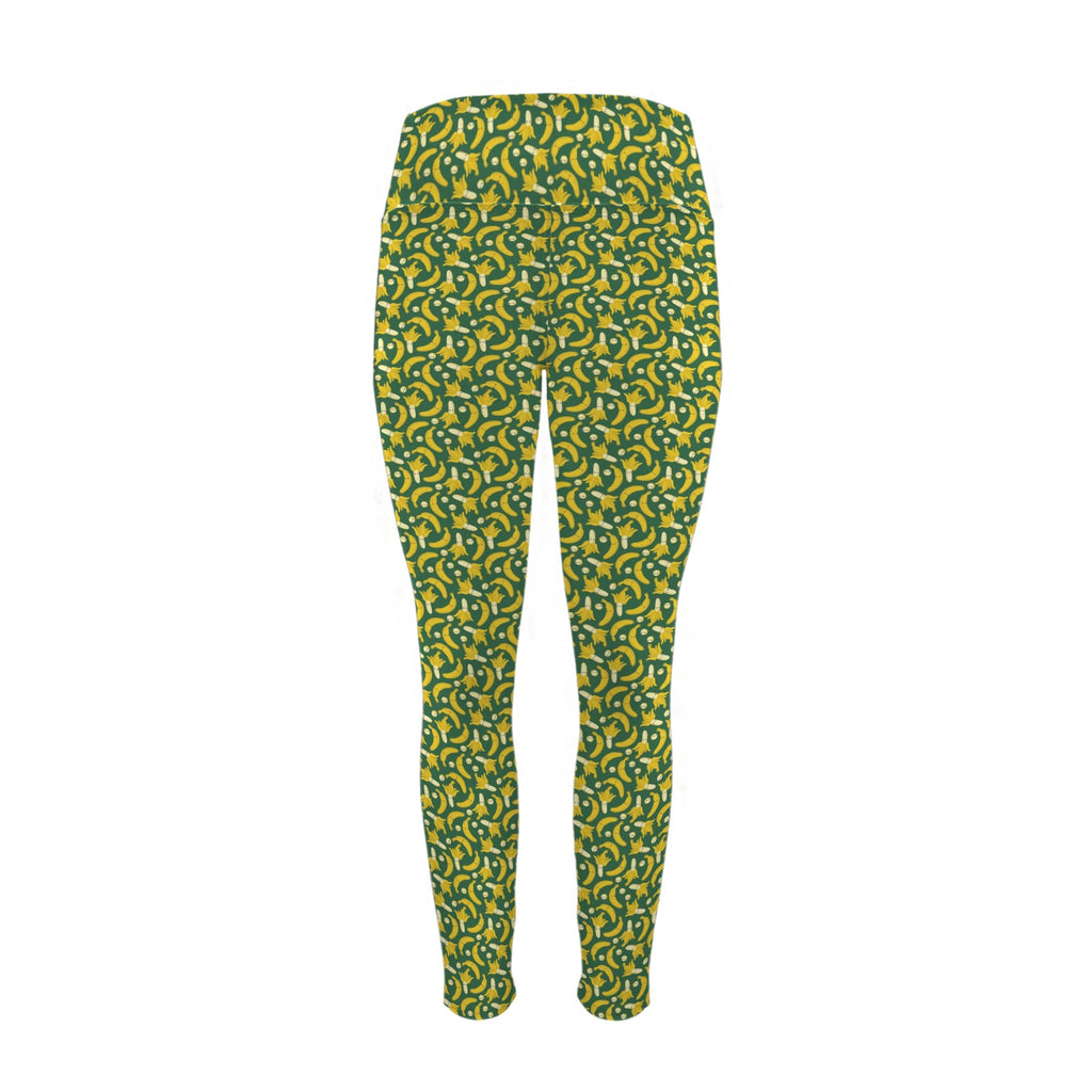 Happy Bananas - Women's High Waist Pockets Yoga Leggings