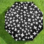 Black And White X's Umbrella Umbrella Printed Offshore