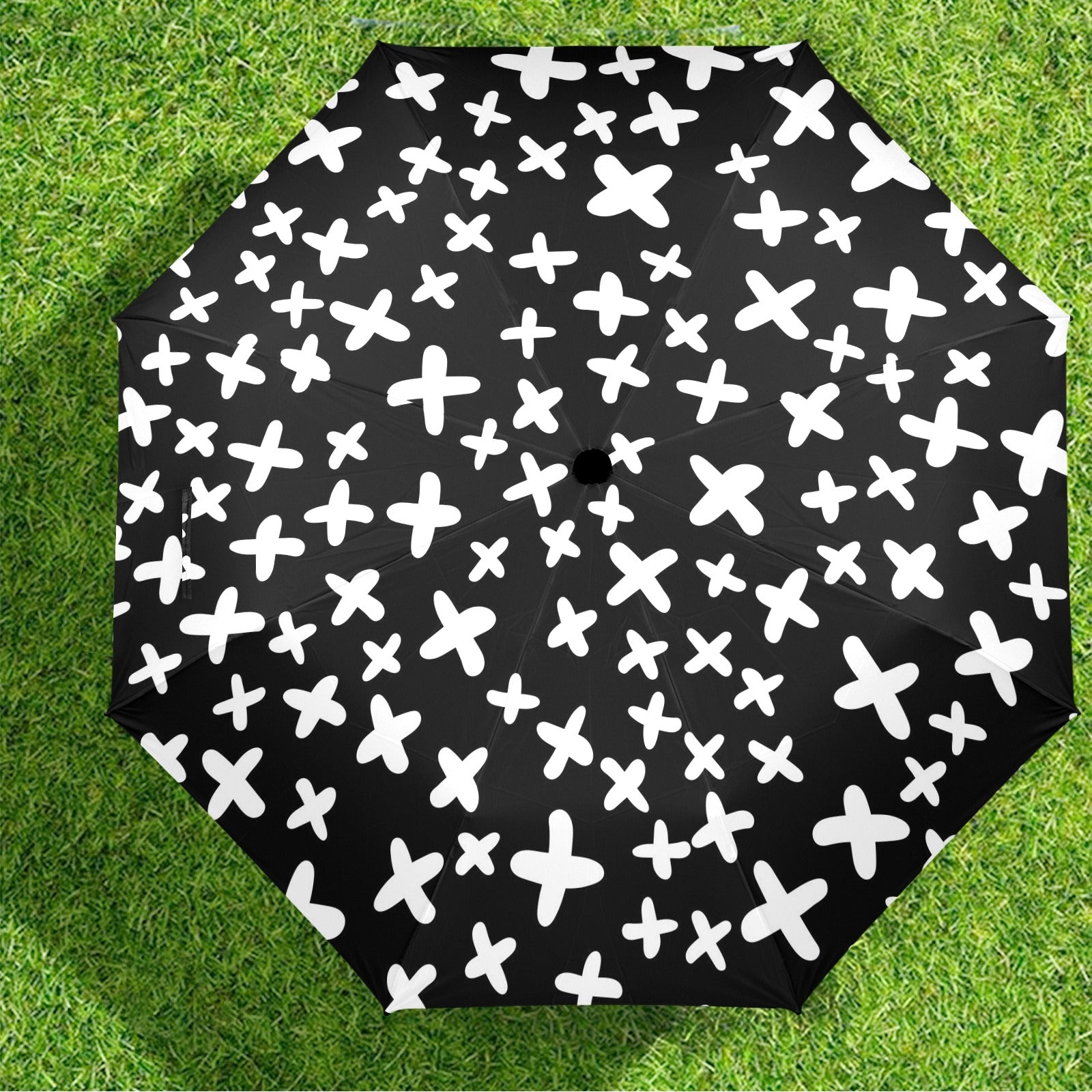 Black And White X's - Umbrella Umbrella Printed Offshore