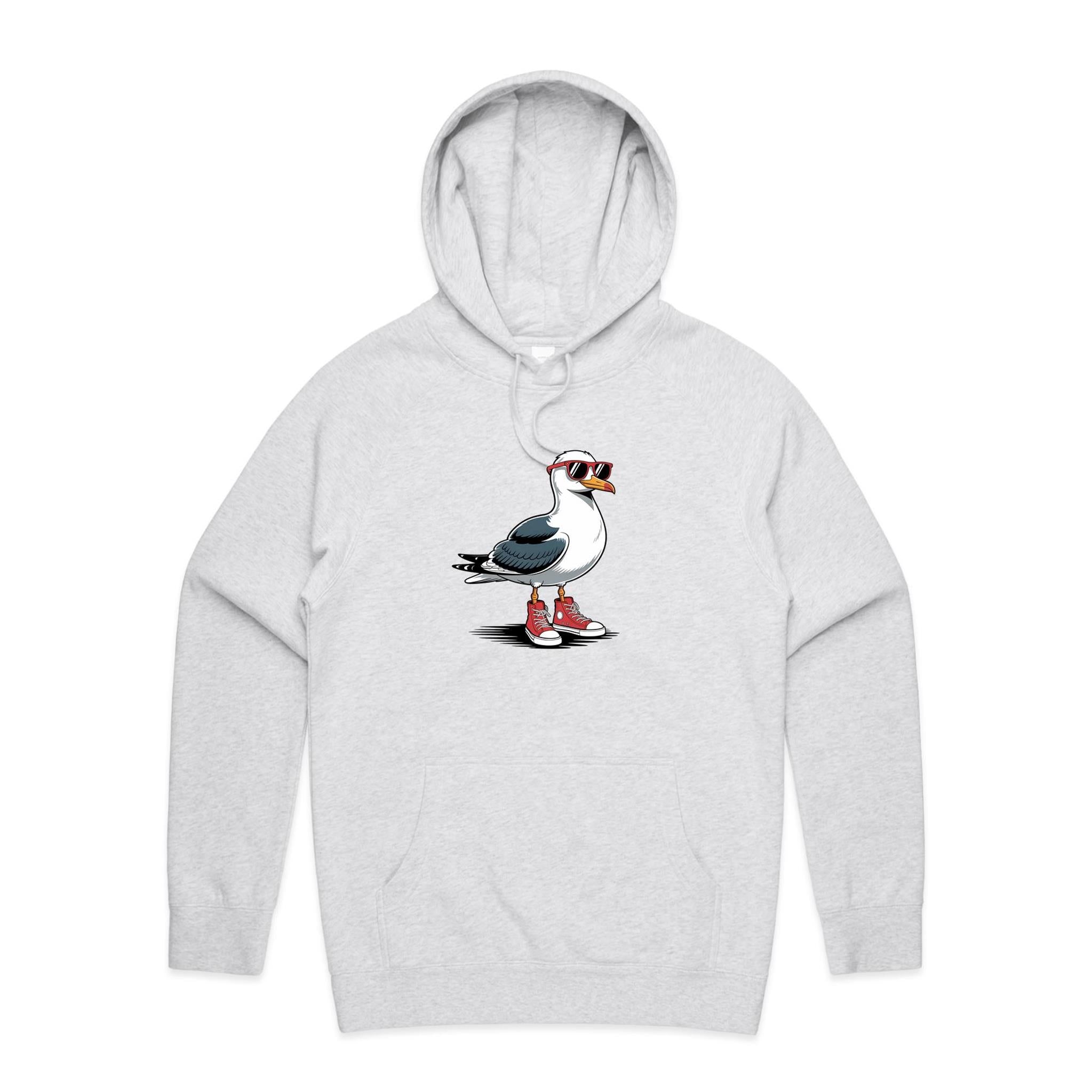 Seagull With Sunglasses And High Tops Men's AS Colour Hoodie