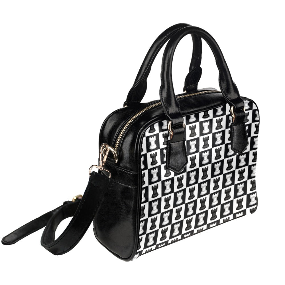 Chess Black And White - Shoulder Handbag (Model 1634) Shoulder Handbags (1634)