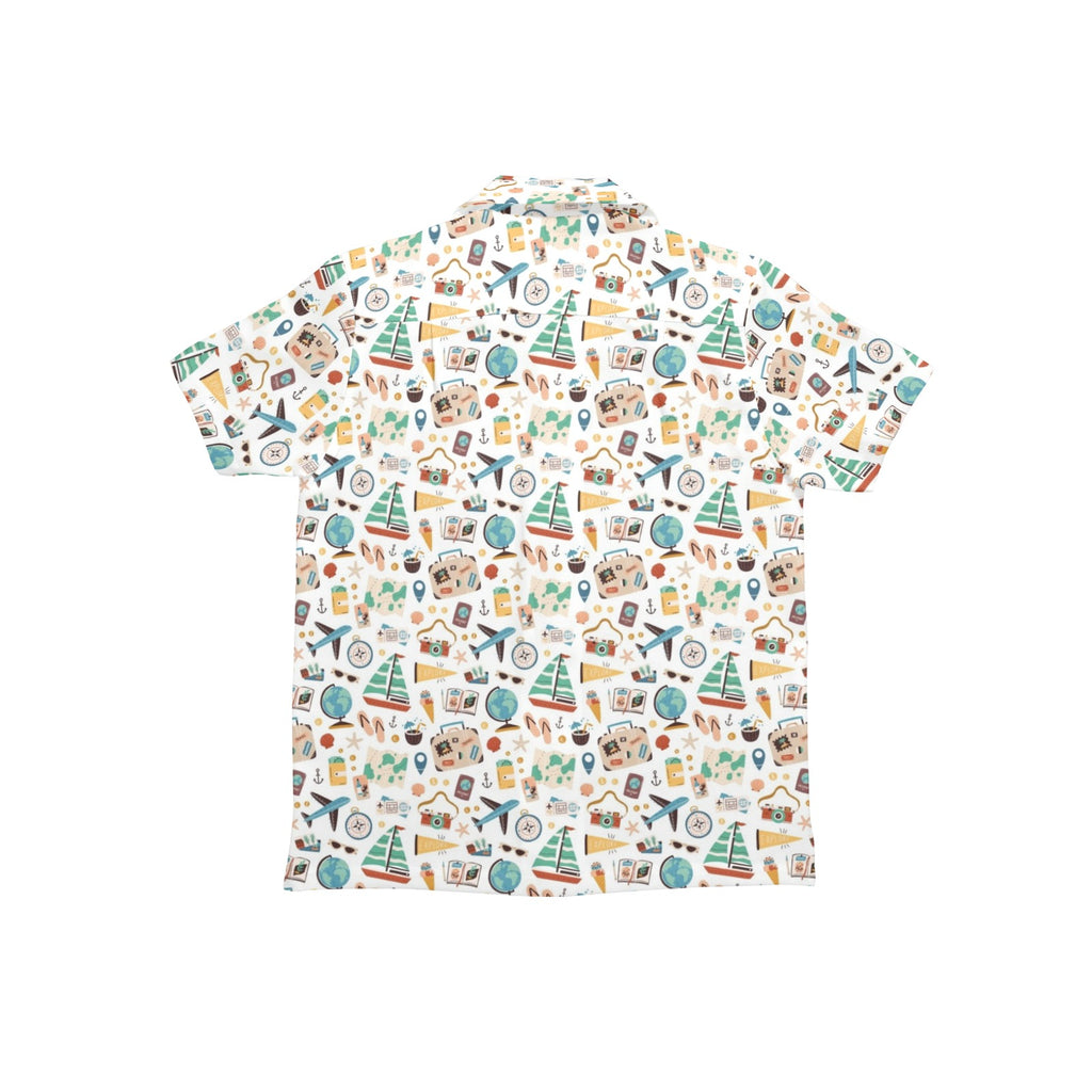 Travel And Explore Junior Kids Hawaiian Shirt