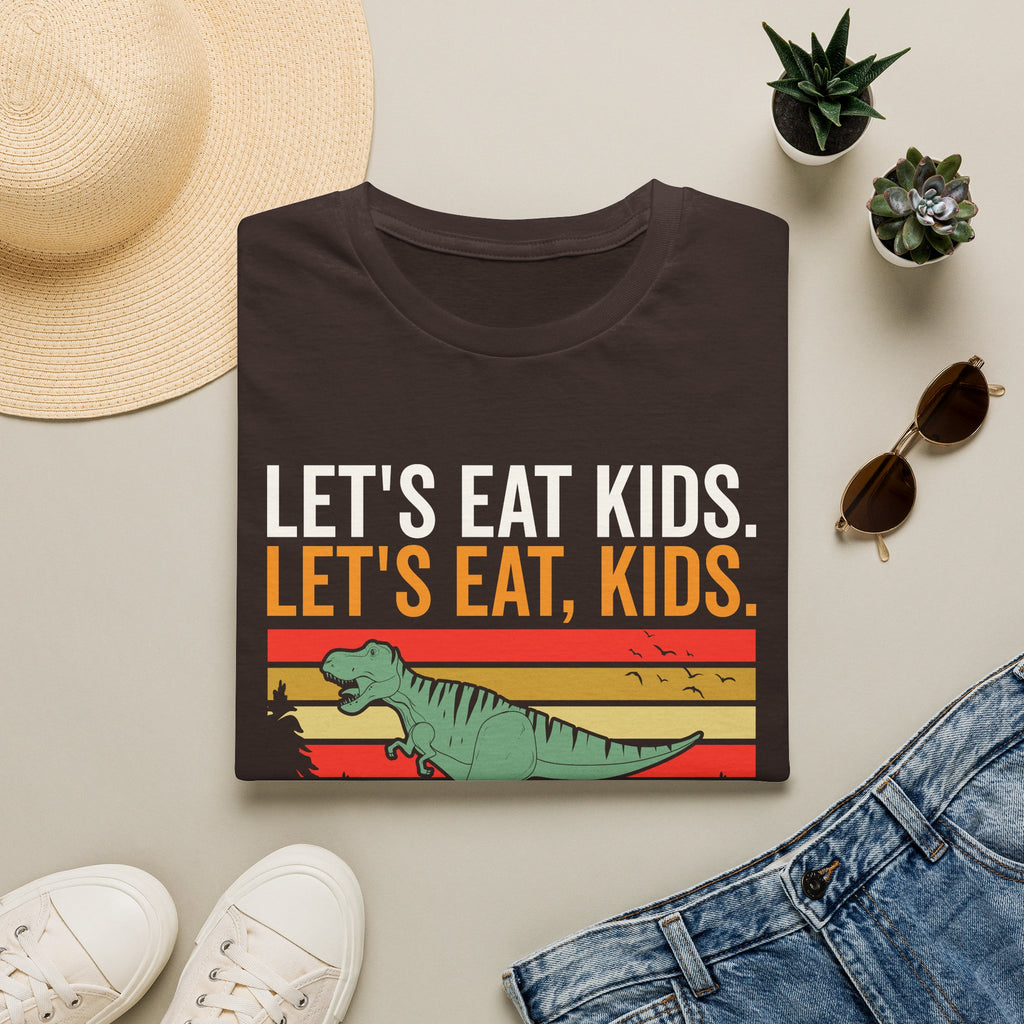 Punctuation Saves Lives Dinosaur, Let's Eat Kids Unisex T-shirt Unisex Adult T-shirt Globally Fulfilled
