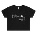 Cat String Theory Physics Women's AS Colour Crop Tee