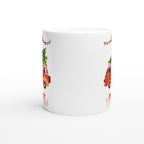 Christmas Tree On Peace Van - White 11oz Ceramic Mug Christmas Mug Christmas Globally Fulfilled