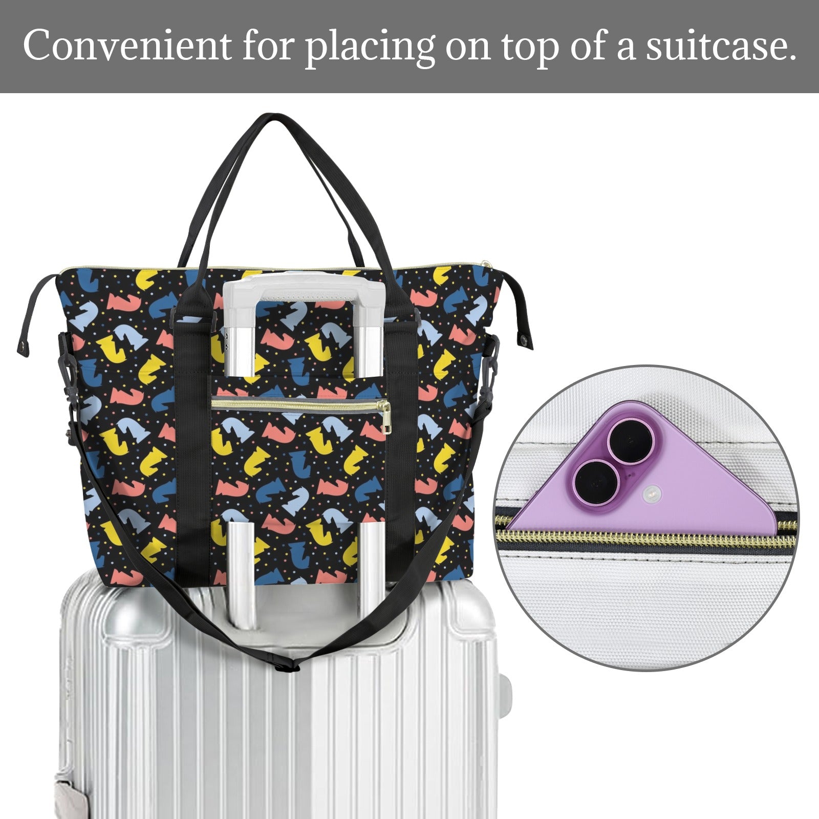 Colourful Chess Duffle Bag-Simple (Model 1715) Duffle Bag-Simple (1715)