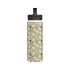 Chicken Life Stainless Steel Water Bottle, Handle Lid Stainless Steel Water Bottle With Handle Lid animal Globally Fulfilled