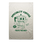 Specialty Coffee - AS Colour Tea Towel Cream One Size Tea Towel Coffee Printed In Australia