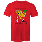 Pineapple Pizza - Mens T-Shirt Red Mens T-shirt Food Printed In Australia