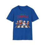 Fab Four Of Christmas Crossing The Road - Unisex Softstyle T-Shirt