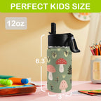 Toadstools 12oz Kids Water Bottle with Straw Lid