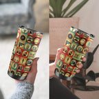 Retro Life - 20oz Mobile Tumbler with Lid (Black Lock) 20oz Travel Mug Printed Offshore Retro