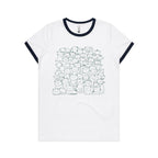 Lots And Lots Of Cats AS Colour Women's Ringer Tee