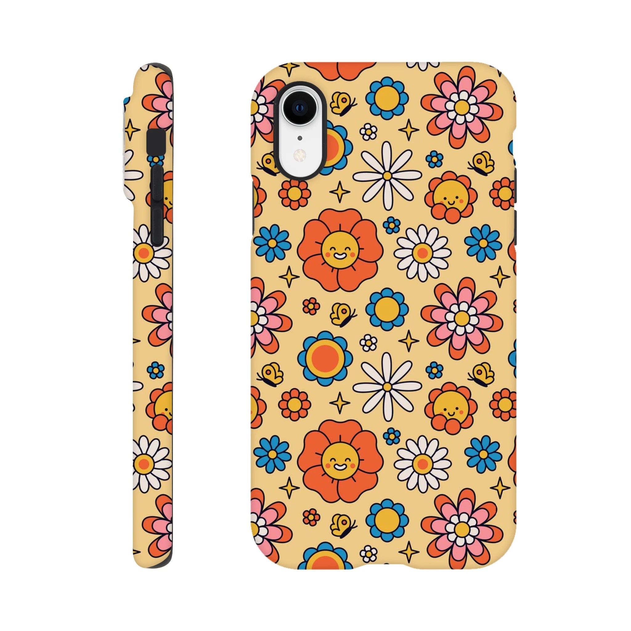 Hippy Flower - Apple iPhone Tough case iPhone Tough Case Globally Fulfilled Retro
