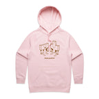 Think Positive, Maths - Womens Hoodie Pink Womens Hoodie Maths Printed In Australia