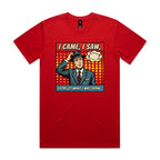 I Came, I Saw, I Forgot What I Was Doing, Retro Gentleman Men's AS Colour T-shirt Red Mens T-shirt comic Dad Printed In Australia