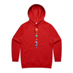 Our Solar System - Womens Hoodie Red Womens 2XL Womens Hoodie Printed In Australia Space