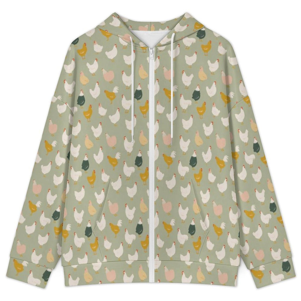 Chicken Life Women's Full-Zip Hoodie