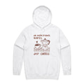 No Inspirational Quotes, Just Coffee Men's AS Colour Hoodie White Mens Hoodie Coffee Printed In Australia