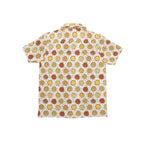 Round Pizzas On White Junior Kids Hawaiian Shirt