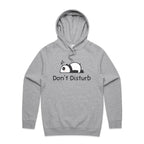 Don't Disturb, Panda - Mens Hoodie Grey Marle Mens Hoodie animal Printed In Australia