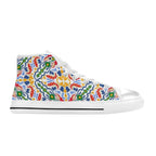 Bright Burst - Kids High Top Canvas Shoes