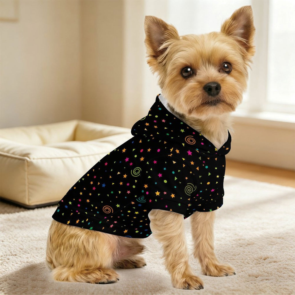 Stars And Swirls Pet Hoodie (Small Size)