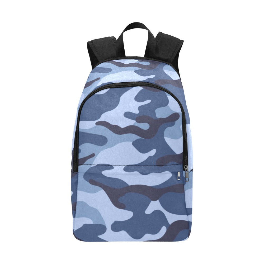 Blue Camouflage - Fabric Backpack