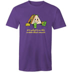 Sandwich, It's What's On The Inside That Counts - Mens T-Shirt Purple Mens T-shirt Food Printed In Australia