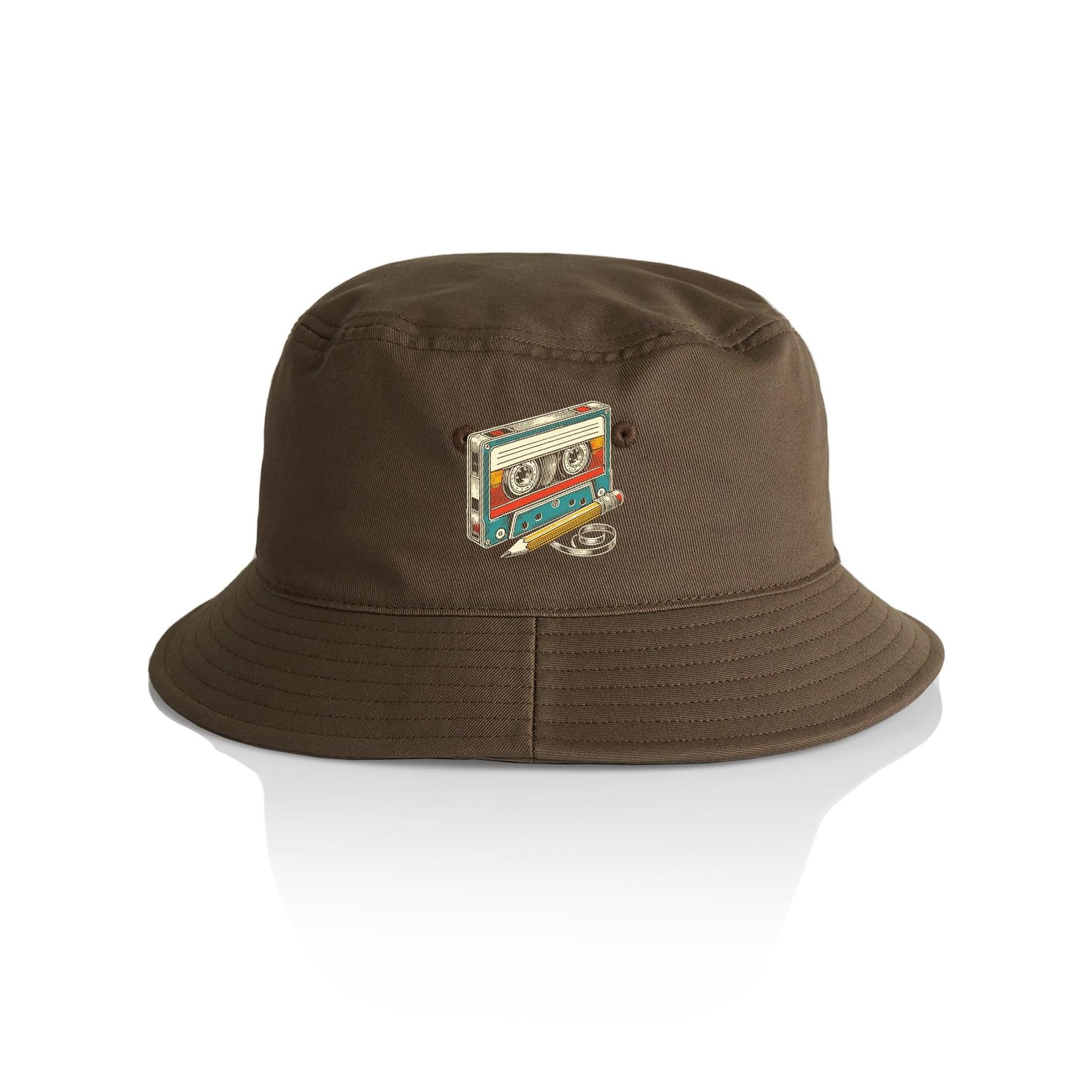 Cassette Tape And Pencil - AS Colour Bucket Hat