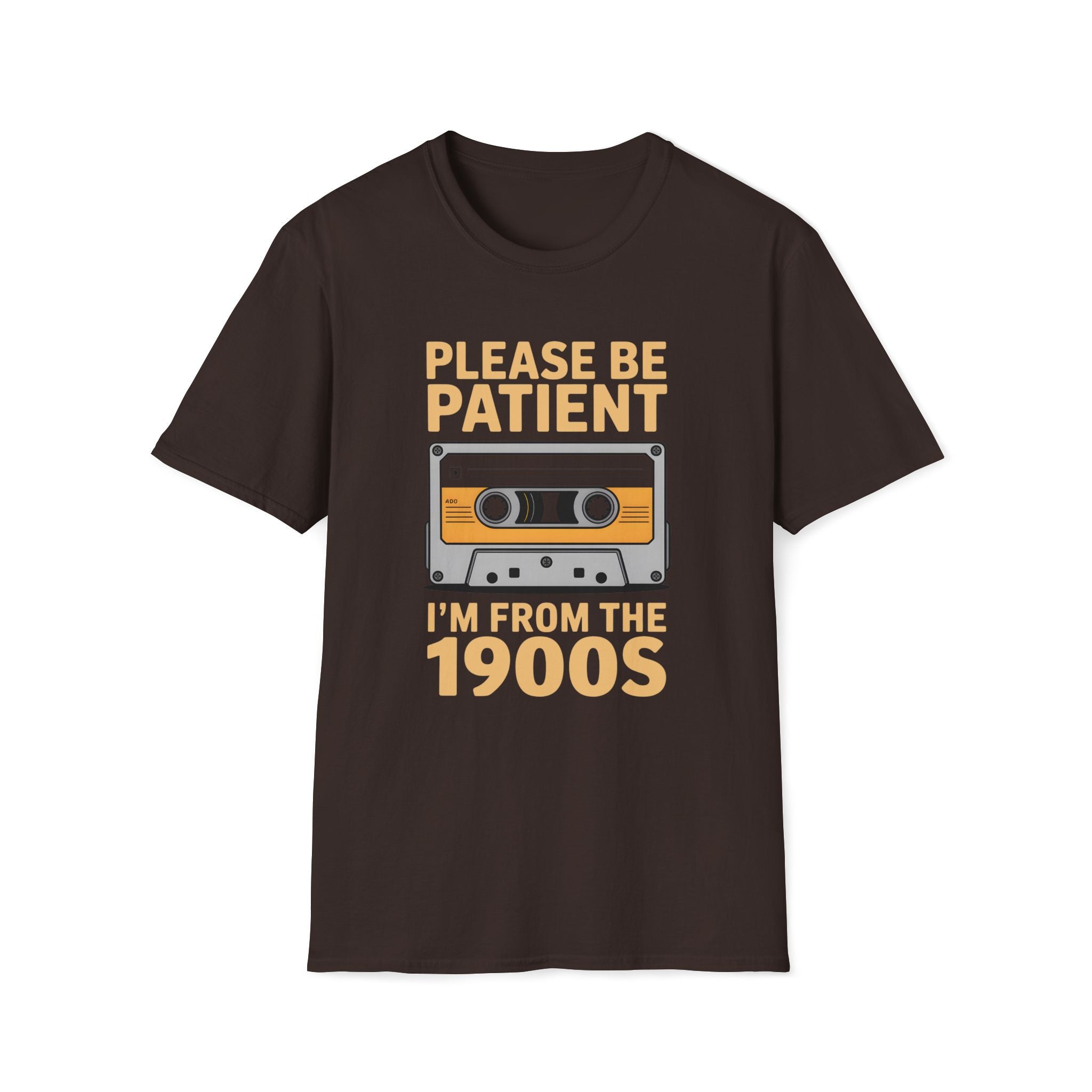 Cassette Tape, Please Be Patient, I'm From The 1900's - Unisex Softstyle T-Shirt