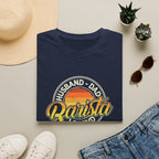 Husband Dad Barista Legend Unisex T-Shirt Unisex Adult T-shirt Coffee Dad Globally Fulfilled