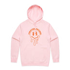 Forever Anxious - Mens Hoodie Pink Mens Hoodie Printed In Australia