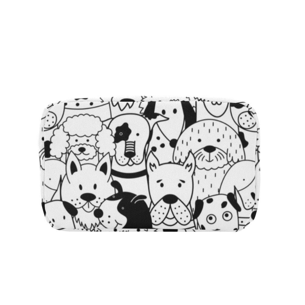 Black And White Dogs - Zipper Lunch Bag Zipper Lunch Bag Printed Offshore