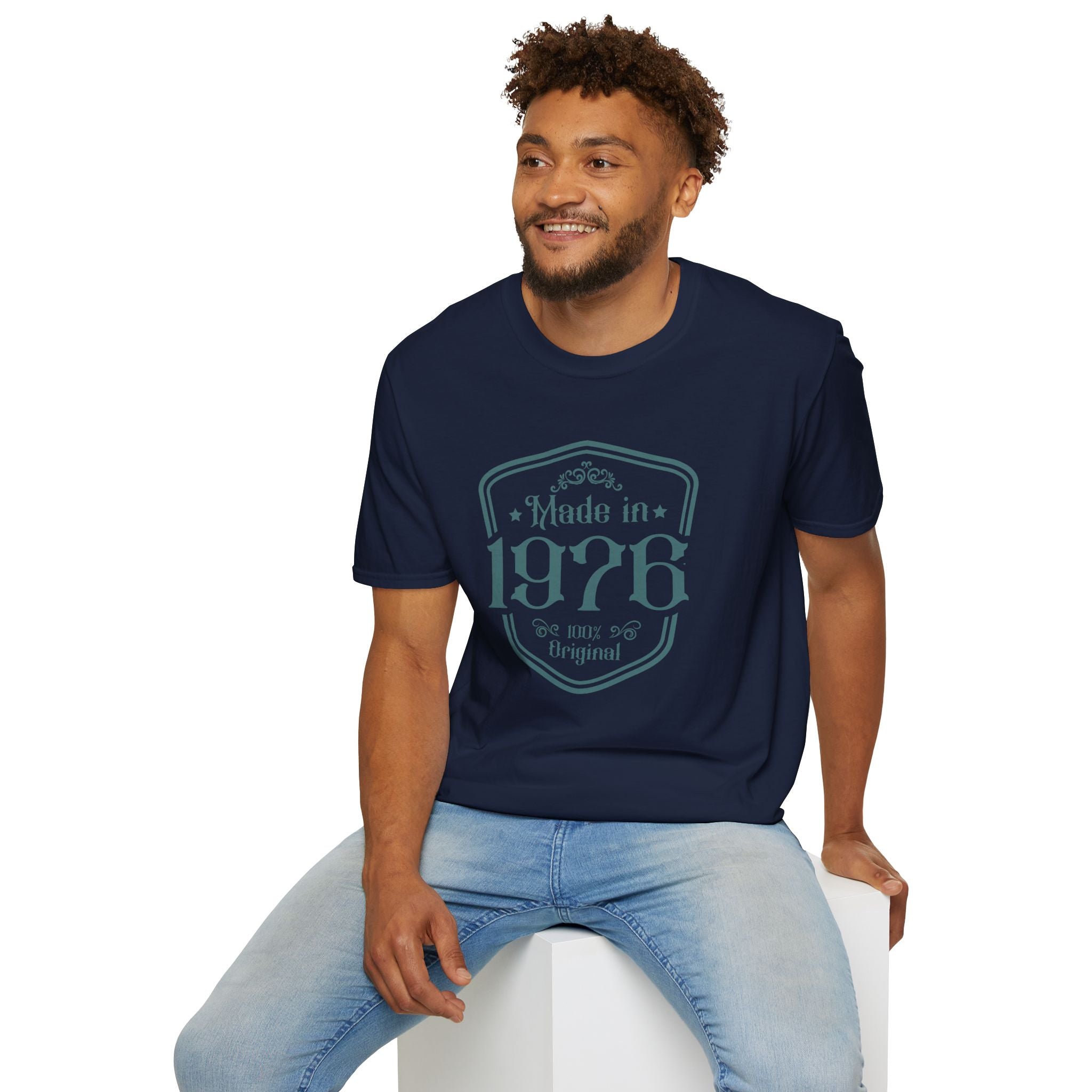 Turning 50, Made In 1976 Unisex Softstyle T-Shirt Unisex Adult T-shirt Australian Printer Birthday