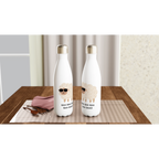 Baa Baa Baa Baa Baad - White 17oz Stainless Steel Water Bottle White Water Bottle animal Globally Fulfilled