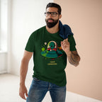 Alien Commute - Men's Staple Tee Forest Green Mens Premium T-Shirt Printed in AU and US Sci Fi