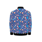 Planets On Blue Kids Bomber Jacket