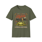 Frog, Relax Nothing Is Under Control Unisex T-Shirt Military Green Unisex Adult T-shirt animal Globally Fulfilled