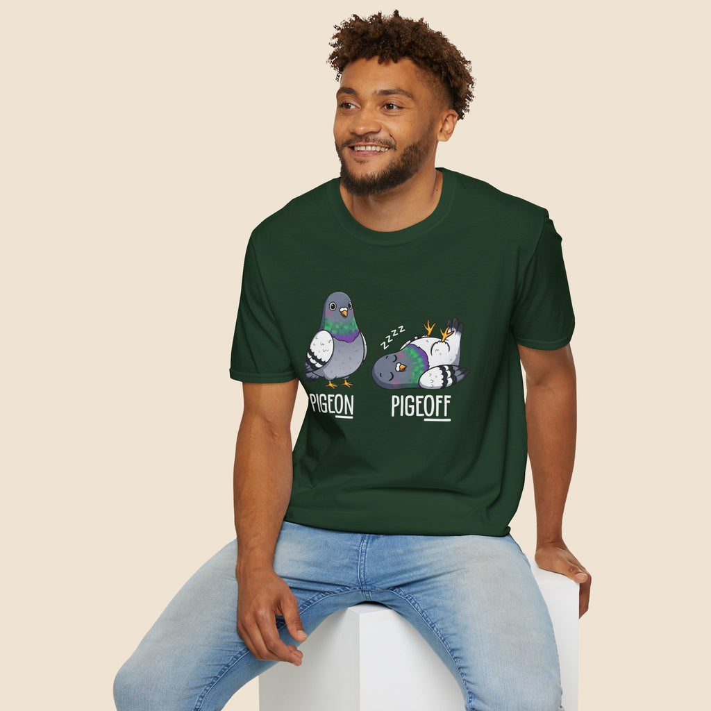 Pigeon vs Pigeoff Unisex T-Shirt Unisex Adult T-shirt Birds Globally Fulfilled
