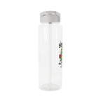 Personalised - Frog, Social Battery - Clear Tritan Water Bottle