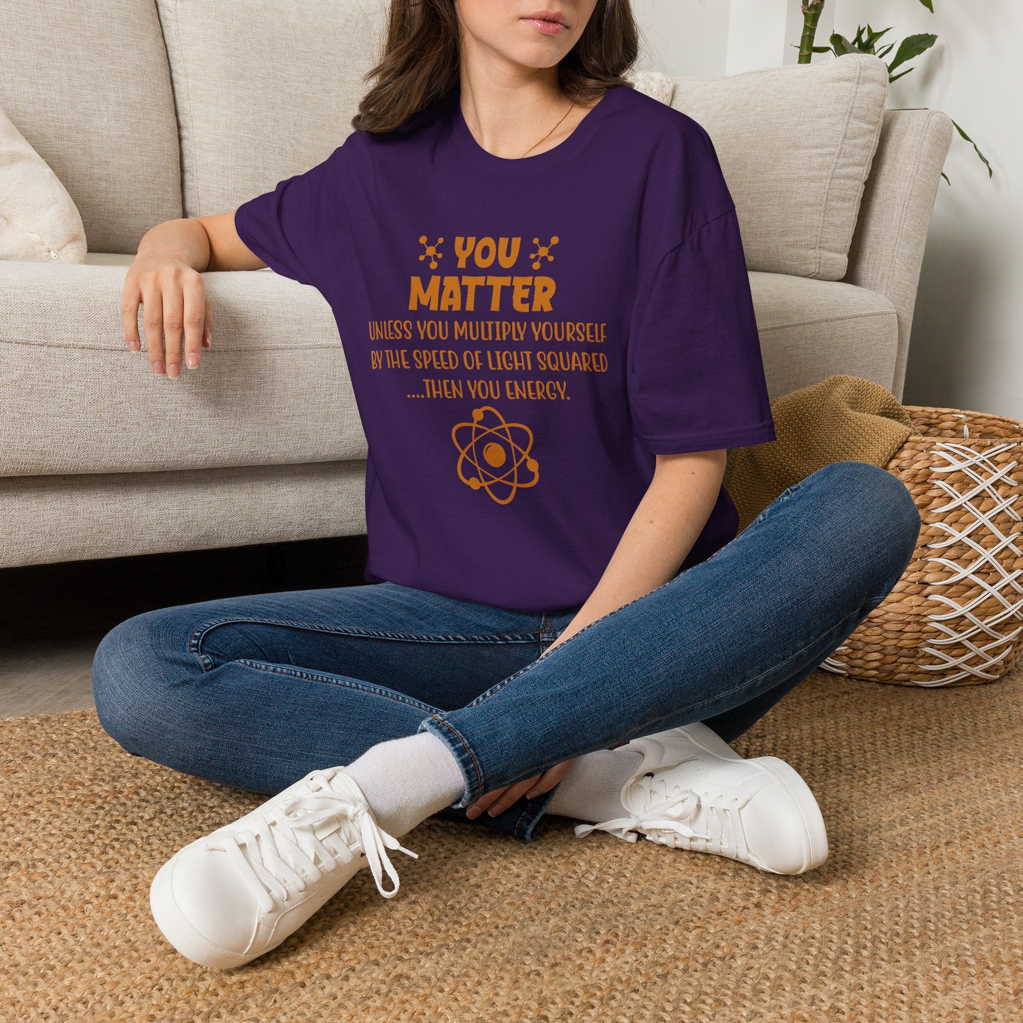 You Matter Physics Unisex T-Shirt Purple Unisex Adult T-shirt Globally Fulfilled Science