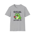 Frog, Social Battery - Unisex Softstyle T-Shirt