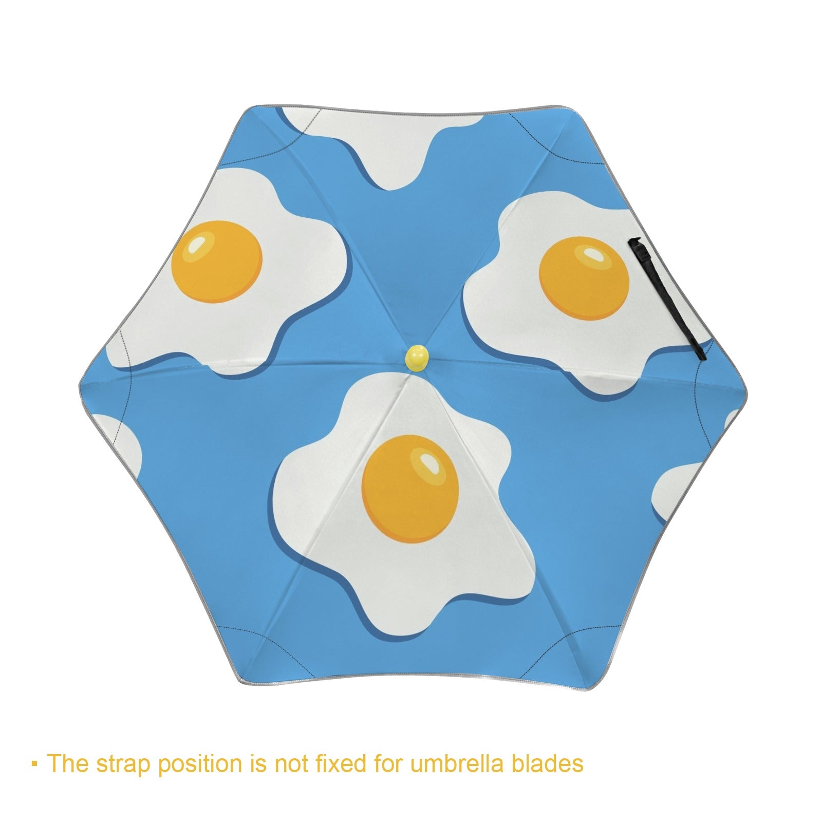 Fried Eggs Kids Safe Round Corner Umbrella Kids Safe Round Corner Umbrella Food Printed Offshore